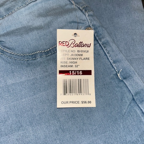 Blue High Rise Jeans - Picture 3 of 4